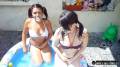 Danni & Jessie In The Pool